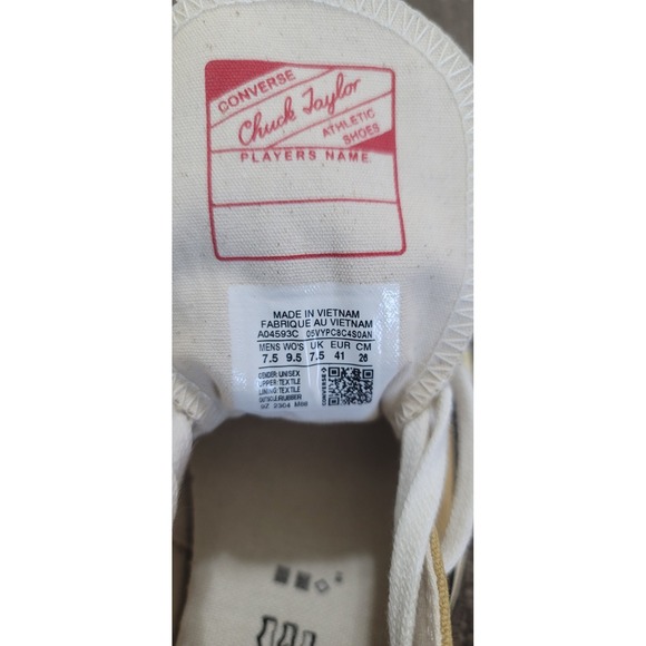 Converse Chuck 70 Chuck OX Canvas Sneakers Dunescape A04593C M 7.5 / W 9.5 - Picture 9 of 12